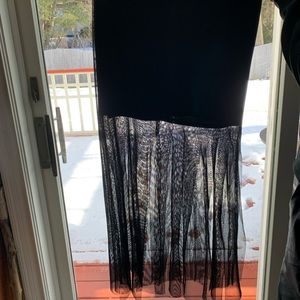 Long Black dress skirt